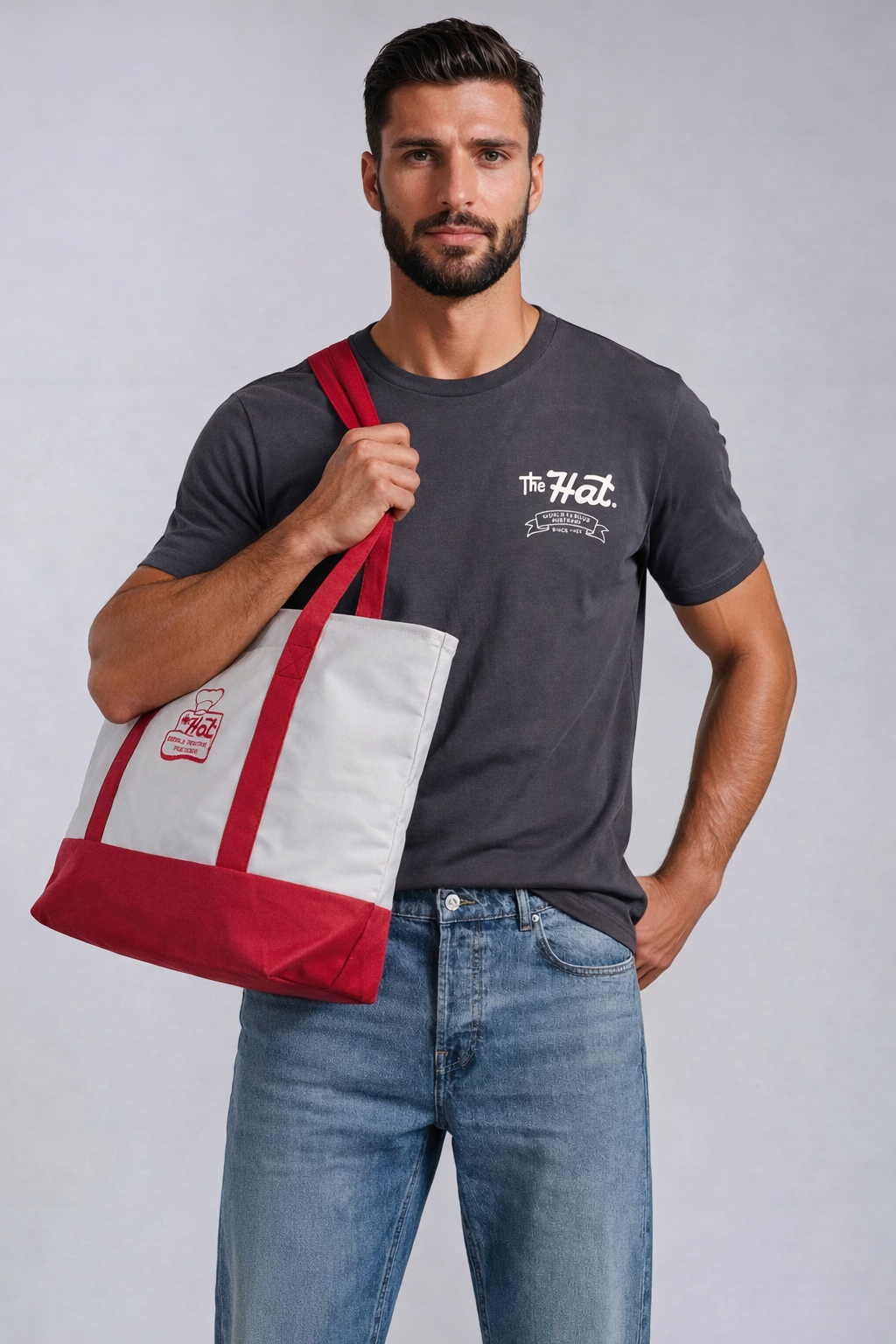 Canvas Tote Bag - Red