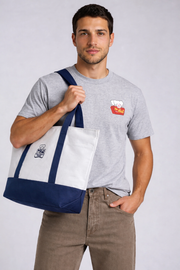 Canvas Tote Bag - Blue