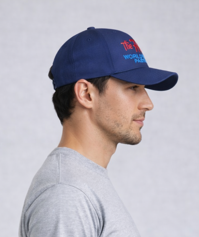 5 Panel Twill Canvas Hat - Blue