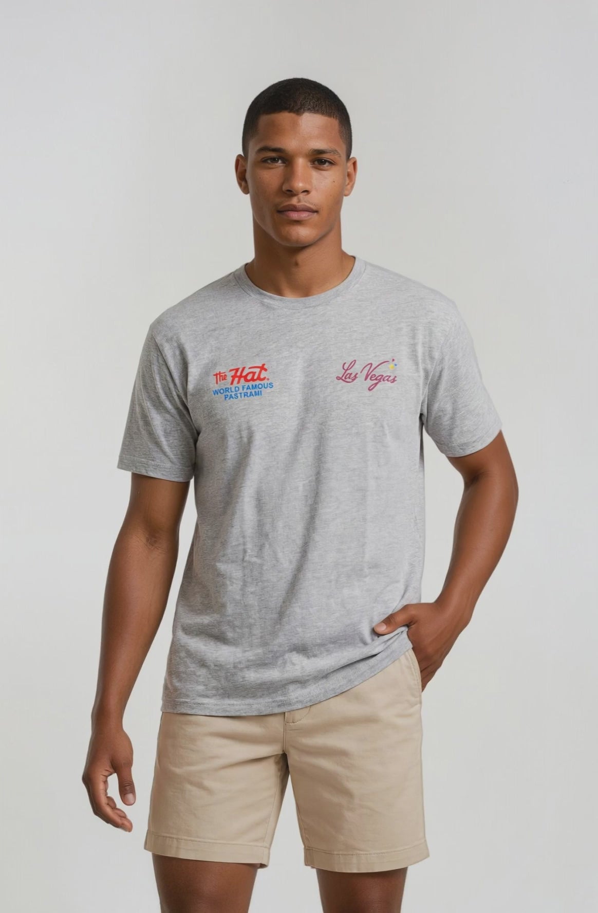 Load video: Las Vegas Short Sleeve - Heather Gray